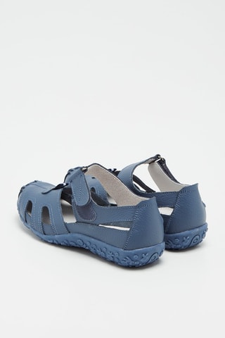 Sandálias em couro Azul