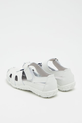 Sandálias em couro Branco