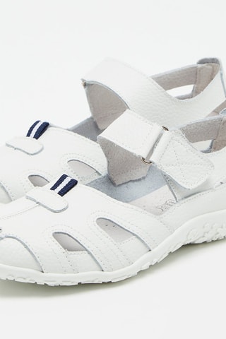 Sandálias em couro Branco