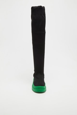 Botas altas Preto e verde