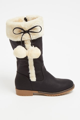 Botas forradas Preto