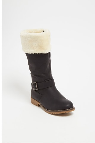 Botas forradas Preto