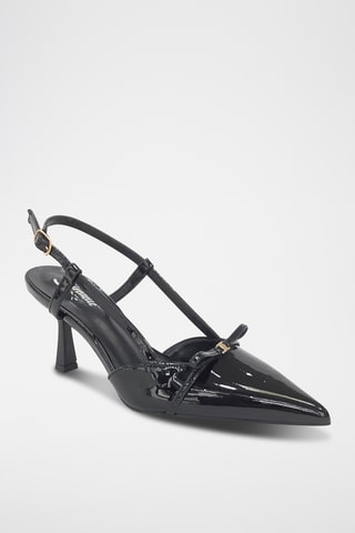Sapatos de salto envernizados - Preto