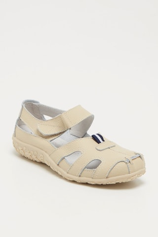 Sabrinas em couro - Bege