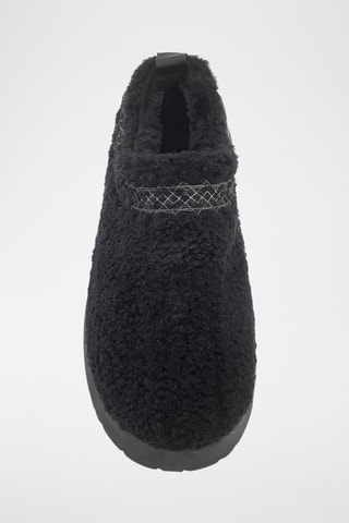 Socas forradas com plataforma - Preto