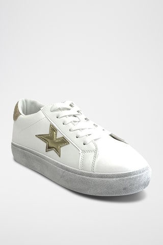 Sapatilhas com plataforma - Branco