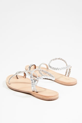 Leren Sandalen Hellistar - Zilverkleurig