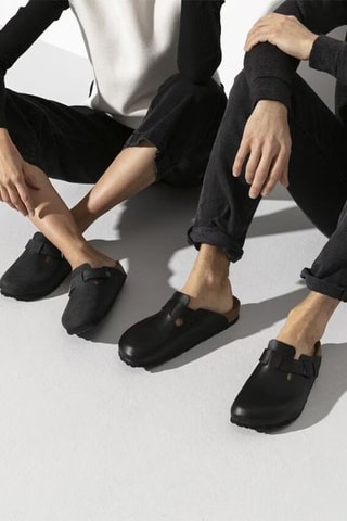 Leren Clogs Boston - Zwart - Normaal