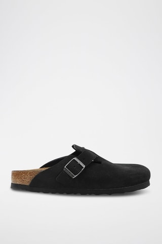 Nubuck Clogs Boston - Zwart - Normaal