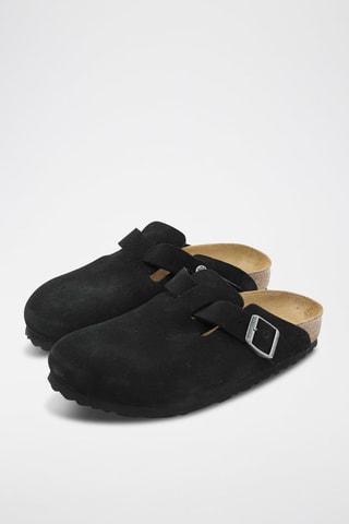 Nubuck Clogs Boston - Zwart - Normaal
