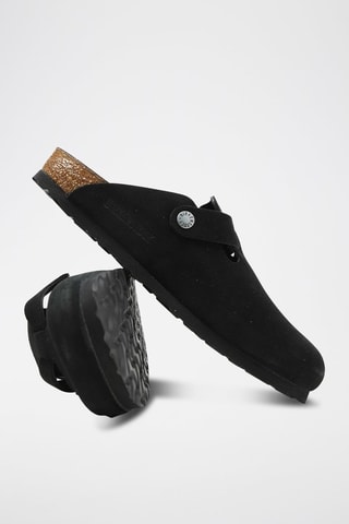 Nubuck Clogs Boston - Zwart - Normaal