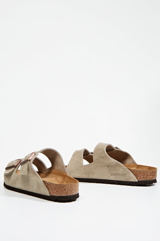 Nubuck Muiltjes Arizona - Taupe - Normale Breedte
