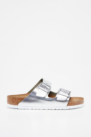 Mules en cuir Arizona - Argenté - Normal