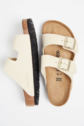 Mules em couro Arizona - Creme - Normal