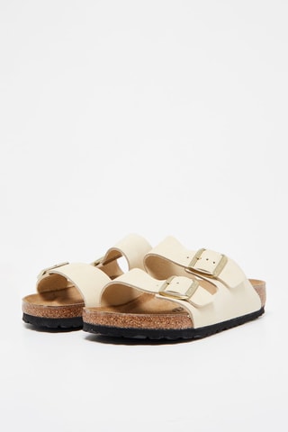 Mules em couro Arizona - Creme - Normal