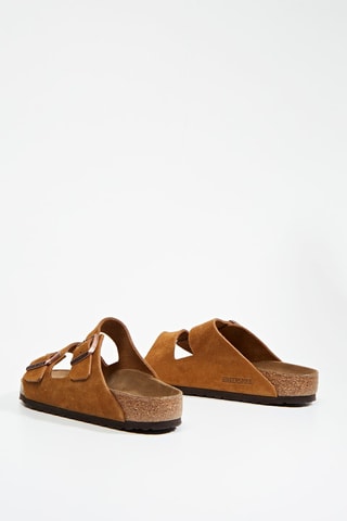 Mules en cuir Arizona - Camel - Largeur normale