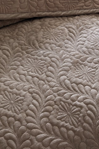 Couvre-lit Flower Taupe