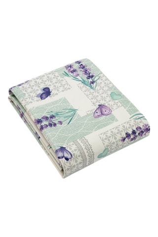 Nappe rectangulaire anti-tâche - Bouquet de lavande - Lavande - 140 x 250 cm
