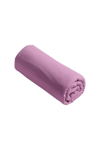 Drap-housse en satin de coton 80 fils/cm² - Fleurs vintage - Lilas