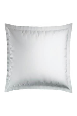 2 taies d'oreiller en satin de coton 79 fils/cm² Dobby Stripe - Blanc