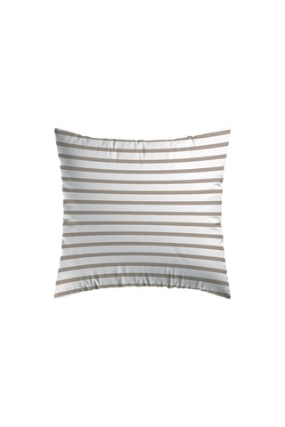2 taies d'oreiller en satin de coton 80 fils/cm² Lena - Taupe