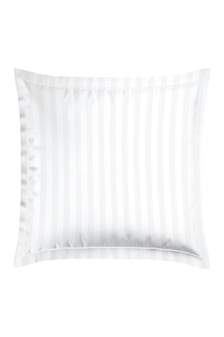 2 taies d'oreiller en satin de coton 120 fils/cm² Petit Chênes - Blanc