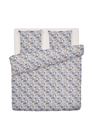Parure de couette en satin de coton 80 fils/cm² Leela - Blanc