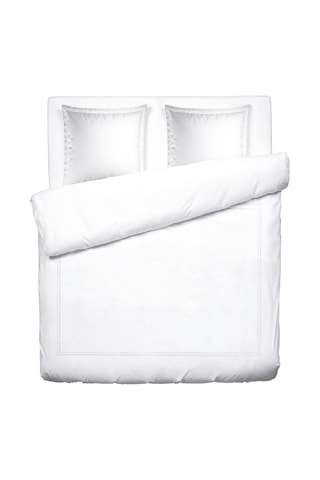 Parure de couette en satin de coton 80 fils/cm² Nice Blanc