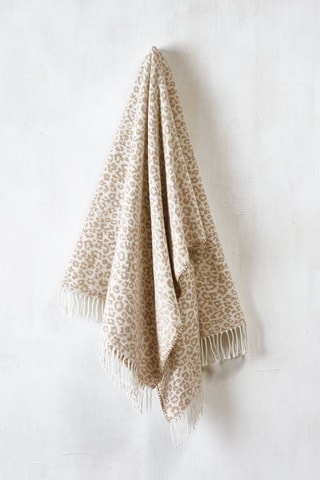 Plaid Leopard Taupe - 130 x 170 cm