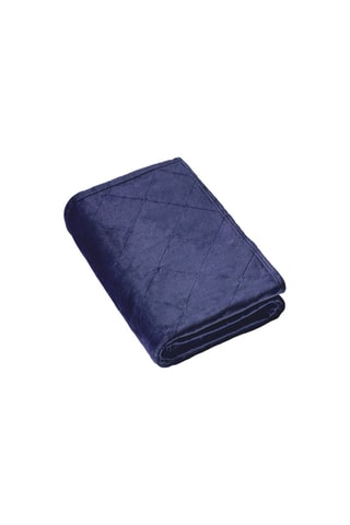 Maxi plaid Diamond Bleu foncé - 180 x 220 cm
