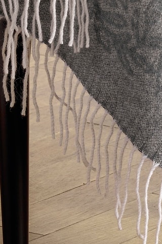 Plaid en laine et cachemire Illusion tropicale -
Gris - 130 x 180 cm