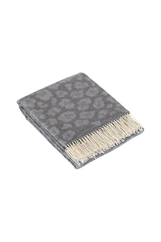 Plaid en laine et cachemire Charlotte -
Gris - 130 x 180 cm