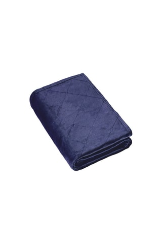 Maxi plaid Diamond Bleu foncé - 220 x 250 cm