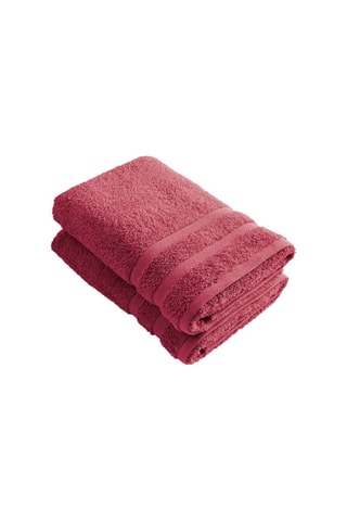 2 draps de bain Fuchsia - 70 x 140 cm