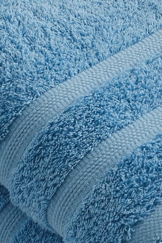 2 draps de douche Bleu clair - 70 x 140 cm