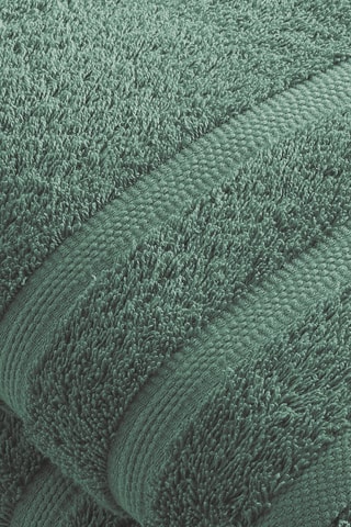 2 draps de douche Vert - 70 x 140 cm