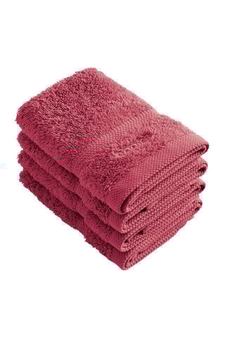 4 serviettes invité Fuchsia - 30 x 30 cm