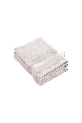 4 gants de toilette Sable