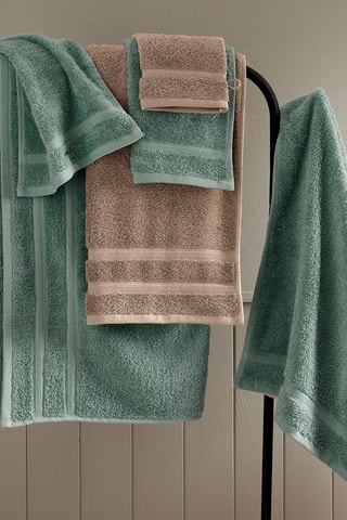 4 gants de toilette Vert