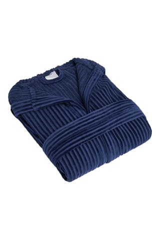 Peignoir Jacquard - Bleu foncé