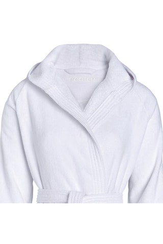 Peignoir à capuche Blanc