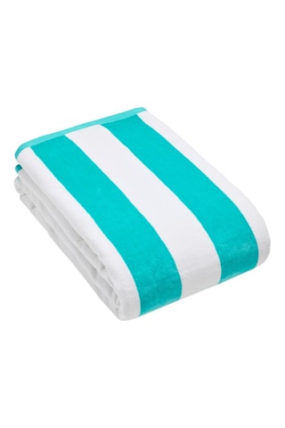 Serviette de plage Axel - Turquoise - 90 x 180 cm