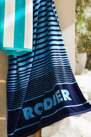 Drap de plage Lino - Bleu - 90 x 180 cm
