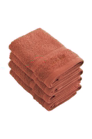 4 serviettes invité Terracotta - 30 x 30 cm