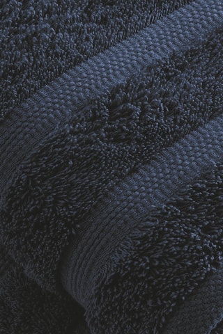 2 serviettes de toilette Bleu foncé - 50 x 100 cm
