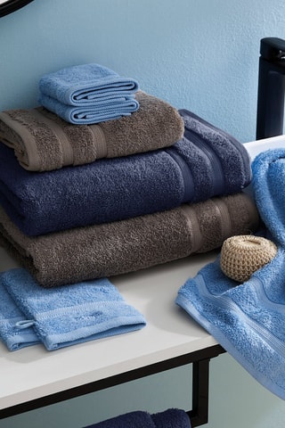 Drap de bain Bleu foncé - 100 x 150 cm
