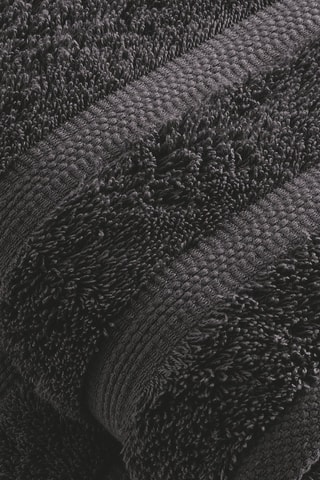 2 serviettes de toilette Gris foncé - 50 x 100 cm