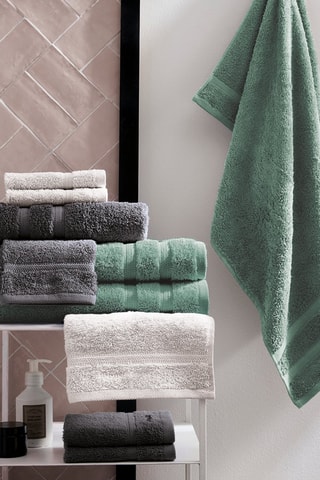 2 draps de douche Gris foncé - 70 x 140 cm