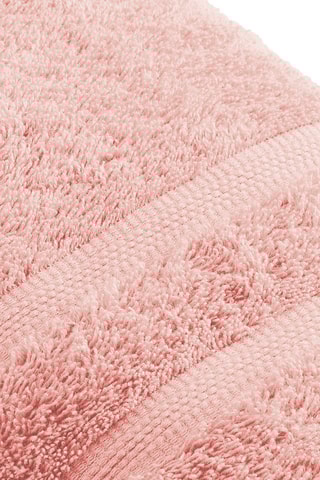 2 serviettes de toilette Rose saumon - 50 x 100 cm