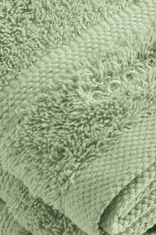 4 serviettes d'invités Vague - Vert amande - 30 x 30 cm